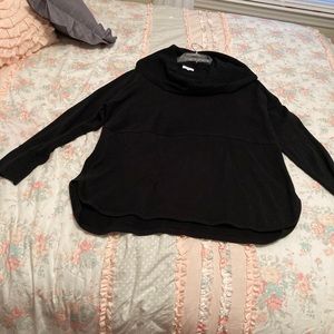 crown@ ivy Large Black cowl neck sweater